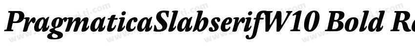 PragmaticaSlabserifW10 Bold Regula字体转换